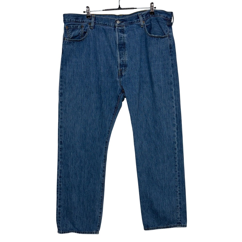 Levis 501 Jeans Mens 42X32 Blue Button Fly Original Fit Straight Leg Western